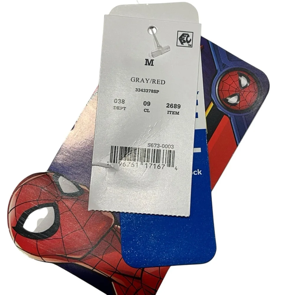 Marvel Comics Amazing Spider-Man Short Sleeve Rash Guard Boys Size M UPF 50+ NWT